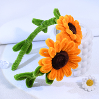 YouLaPan Bandeau de cheveux à la mode en forme de tournesol, tissé à la main, adapté aux spectacles de danse féminins, accessoires de cheveux pour fête, YXA361