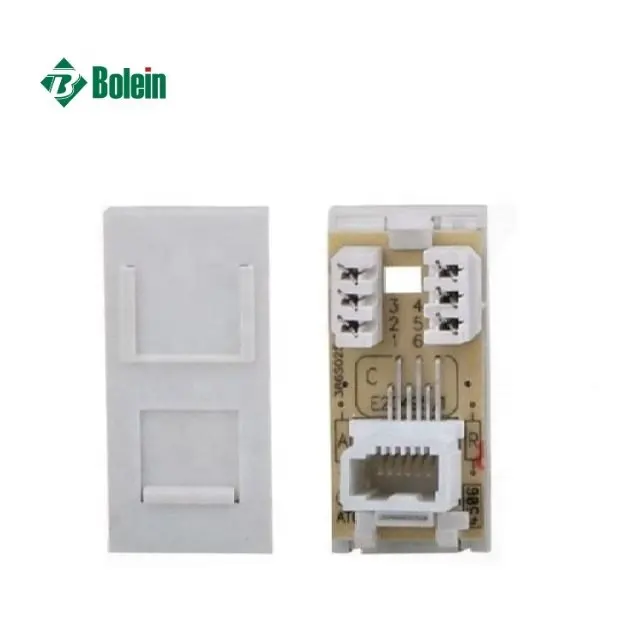 Krone 110 Module universel 90 degrés, amplificateur Cat5E RJ45 UTP connecteur femelle, prise Keystone