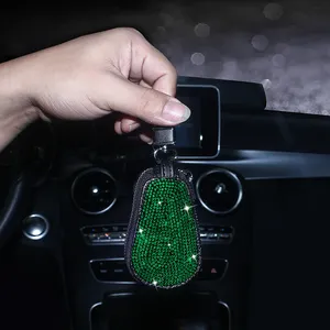 Universal Interior Car Key Accessories Colorful Luxury Diamond Car Key Holder Wallet Key Case