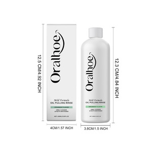 Enjuague Bucal Blanqueador de Dientes sin Alcohol con Sabor a Menta, Cuidado Bucal Refrescante, Fórmula Suave, Enjuague para Eliminar Residuos - Product Image 5