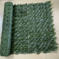 Panel Pagar Privasi Kualitas Tinggi 100*300Cm Dekorasi Dinding Pagar Daun Buatan Dinding Daun Buatan