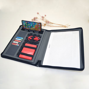 2024 nuevo estilo cartera de cuero con tarjeta de visita tableta organizador carpeta cartera negocios Padfolio - Product Image 6