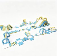 Parque Acuático Inflable GRATIS FUN BOUNCE, Material de PVC, Tamaño Personalizado, TUV, para Exteriores