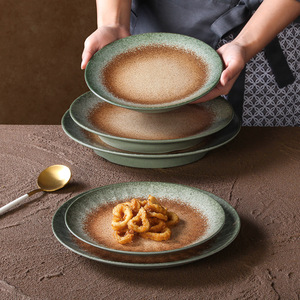 Assiette plate en mélamine de style européen créative, d'origine chinoise, pour la promotion publicitaire, plat froid, style occidental - Product Image 3