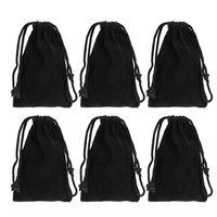 Jeu de dés assortis, ensemble avec sac à cordon noir, style polyhémisphère