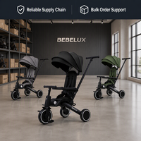 Vente en gros : Tricycle poussette pliable en un clic, durable, à valeur de revente élevée, approuvé pour les cabines d'avion et le compartiment de rangement supérieur