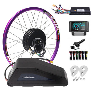 Kit de conversion de vélo électrique pour roue avant/arrière 48 V 250 W, kit de conversion de vélo électrique avec moteur à moyeu sans balais 20/24/26/27,5/2829, écran LED,Rear-27.5inch