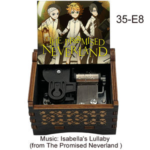 Tiny Hand Crank Miniatura Isabella's Lullaby Music Box de Anime the Promised Neverland Caja musical Bonito regalo para amigos - Product Image 5