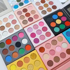 Palet Makeup Eyeshadow 9 warna grosir gratis sampel Makeup Eyeshadow pigmen Tinggi murah dan Make Up bagus