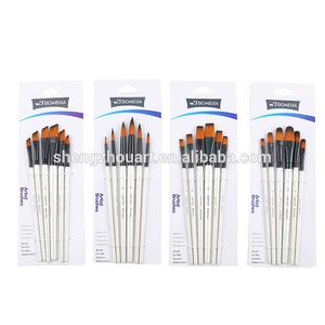 BOMEIJIA A0647R 6 pezzi in Nylon sintetico bianco perla pennelli per artista per pittura ad acquerello a olio acrilico - Product Image 6