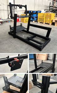 Venta al por mayor: Estructura de coche de carreras Simrig de accionamiento directo, Volante Moza, Playseat SC Frame, Cabina de carreras de aluminio para simulación de carreras - Product Image 1