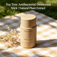 Déodorant en stick antibactérien à l'arbre à thé, formule aux extraits naturels, sûr et doux, approvisionnement en gros sous marque privée