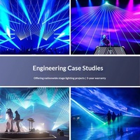 Barres lumineuses laser animées pleine couleur 15W à température multicolore pour salons, KTV, éclairage de balayage, lumière d'ambiance et projection (Modèle)
