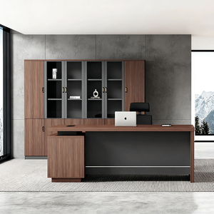 Sang Trọng Kinh Doanh Chất Lượng Cao Đồ Nội Thất Bàn, Hiện Đại Bằng Gỗ Nội Thất Văn Phòng Bộ L Hình Dạng Giám Đốc Điều Hành Bàn - Product Image 1
