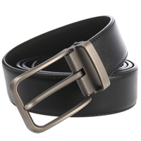 Ceintures en cuir véritable d'usine avec boucle à ardillon pour hommes LY36-3987-3