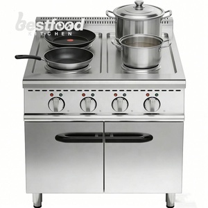 Cuisinière électrique à plaques OULI <span class=keywords><strong>de</strong></span> haute qualité avec corps en acier inoxydable, 4 brûleurs, 380V/9200W, avec garantie <span class=keywords><strong>de</strong></span> 1 an - Product Image 2