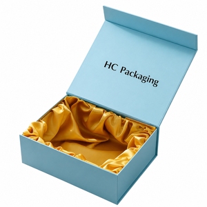 Boîte cadeau magnétique de luxe personnalisée avec doublure sur mesure, style livre pliable, emballage haut de gamme, vente en gros directe d'usine - Product Image 1