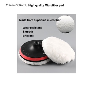 6 cái 6 inch len đánh bóng Buffing Pad đánh bóng Buffing Wheel cho khoan Đệm tập tin đính kèm với M14 khoan Bộ chuyển đổi - Product Image 5