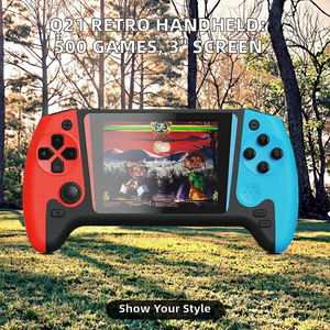 Console de jeu portable YUXU Q21, écran de 3 pouces, <span class=keywords><strong>500</strong></span> jeux rétro intégrés, <span class=keywords><strong>mini</strong></span> lecteur de jeux vidéo rechargeable - Product Image 2