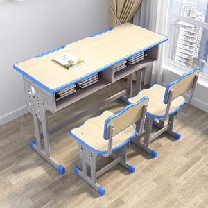 Doppia scrivania moderna sedia regolabile funzione uso scuola camera da letto soggiorno casa ufficio parco in metallo durevole plastica scuola Set - Product Image 6