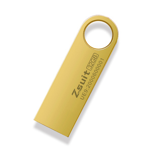 Pen Drive kunci logam untuk hadiah, pena Drive Usb 32GB 64GB stik memori dengan ukiran cetak Logo khusus 3.0 8GB 16GB 10g - Product Image 2