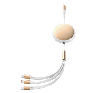 120W Có Thể Thu Vào 3-Trong-2 Nhanh Chóng Sạc Cáp USB Type-C Micro 8-Pin Đa Cổng Siêu Nhanh Chóng Sạc Dây Du Lịch Sử Dụng Điện Thoại Di Động - Product Image 2