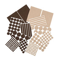 Kuliwei Export Standard Selbstklebende Filz-Fußpolster Lösungsmittelfreier Kleber Verschleißfeste Filz-Schutzmatten für Holz & Hartböden