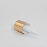 Pompe à lotion et crème en aluminium et plastique doré, modèle 24410, pour vente en gros et fabrication