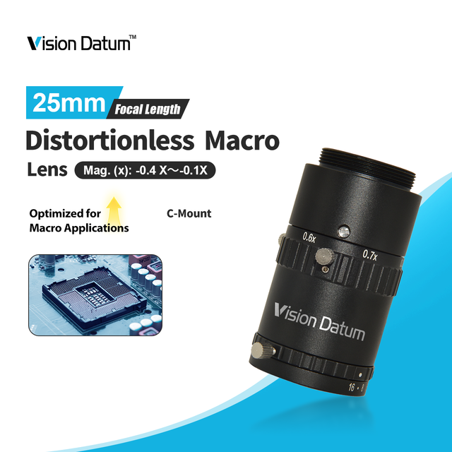 High Resolution 65-260 mm Working Distance C-Mount Lens 1.1'' Sensor Size MACRO LENSES for Medical Photography