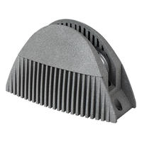 Applique Murale Semi-Circulaire en Aluminium Moulé Sous Pression LED Étanche IP65 RGBW Angle de Faisceau 360° pour Rebord de Fenêtre, Cadre de Porte, Villa, Extérieur