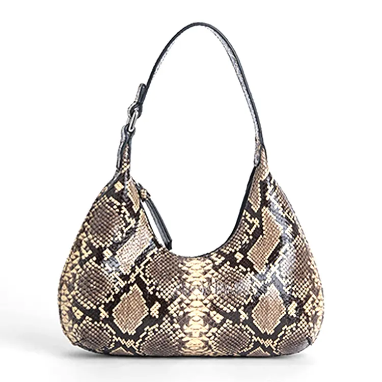 Benutzer definierte Schlangen haut Python Print Damen Schlangen haut Leder weibliche Schulter Handtasche Frauen Handtaschen Geldbörse