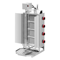 Cuisine professionnelle filature à gaz rotative Vertical poulet de chair Shawarma Gyro Doner Grill Kebab équipement avec moteur