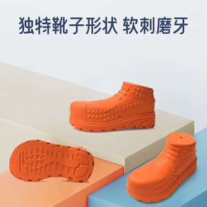 Juguete para masticar para perros, estilo bota de goma naranja, juguete de entretenimiento para limpieza de dientes de mascotas, diseño lindo - Product Image 2