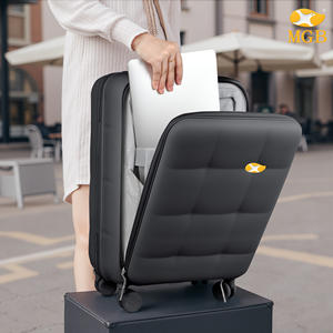 Valise à roulettes rigide durable de 20 pouces avec conception antivol, imperméable, légère, multifonctionnelle, port de charge USB - Product Image 4