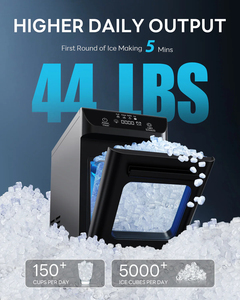 Machine à glaçons domestique populaire de 12 kg, glaçons en forme de nuggets avec minuterie et nettoyage automatique, machine à glaçons en forme de nuggets pour la maison/les fêtes/les <span class=keywords><strong>camping</strong></span>-cars/le <span class=keywords><strong>camping</strong></span> - Product Image 1