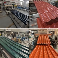 Tejas de Techo Corrugadas de PVC Resistentes al Calor, Tejas de Resina Sintética, Impermeables, con Aislamiento UV/Térmico, Duraderas, para Exteriores, Hoteles