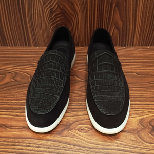 Scarpe su Misura in Vera Pelle di Alligatore con Patina Artigianale <span class=keywords><strong>Calzature</strong></span> Formali Derby di Alta Gamma per Uomo - Product Image 4