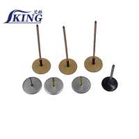 Fixations à souder IKING à tête cylindrique pour isolation, pour conduits de ventilation CVC