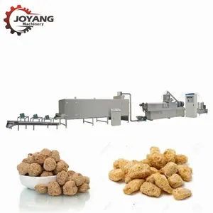 Fully Automatic TVP Flake Shape Soy Protein Production Line Vegan Food Machine Soy Protein Chunks Meat Extruder