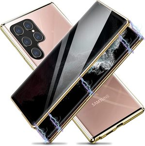 Funda de teléfono anticaída completa con marco de Metal de aluminio magnético de vidrio templado de doble cara transparente para Samsung <span class=keywords><strong>Galaxy</strong></span> S25 Ultra - Product Image 5