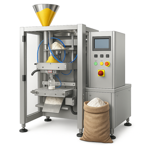 Machine d'emballage automatique verticale de qualité supérieure pour le remplissage et la fermeture de sacs de 1 kg, 2 kg et 5 kg de grains, de haricots et de <span class=keywords><strong>riz</strong></span> - Product Image 2