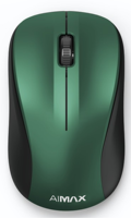 Souris de jeu sans fil vert métallisé 2,4 GHz, clic silencieux, ergonomique symétrique, souris de jeu professionnelle avec récepteur USB OEM