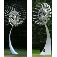 Sculpture éolitique en acier inoxydable, jouet d'extérieur en métal, à vendre