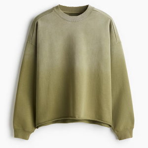 Suéter de Punto Holgado para Hombre - Tejido Grueso 100% Algodón, Hombros Caídos, Estilo Urbano, Cuello Redondo - Product Image 1