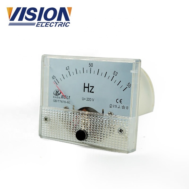 Square Analog Frequency Meter Gauge Digital Panel 45-65hz for Generator