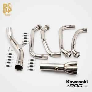 Pot d'échappement moto RS Original FORSOUND/Sound pour <span class=keywords><strong>Kawasaki</strong></span> <span class=keywords><strong>Z900RS</strong></span>, bleu brûlé, 60 mm, <span class=keywords><strong>nouvelle</strong></span> section avant intermédiaire modifiée en titane - Product Image 4