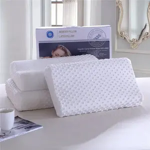 La almohada con memoria espacial venderá almohada de látex de regalo protección de rebote lento almohada cervical compra de grupo en nombre del cabello