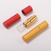 Mini flacon de parfum portable, atomiseur, bouchon à vis, flacon pulvérisateur en aluminium, flacons d'échantillons pour l'emballage cosmétique