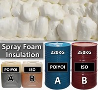 Mousse de polyuréthane rigide à cellules fermées bicomposante haute densité (SPF) liquide de qualité supérieure 100 % pure pour murs et toitures de bâtiments