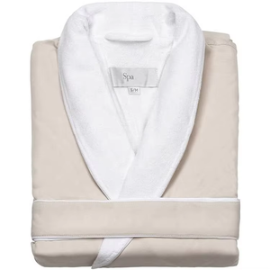 Lussuoso <span class=keywords><strong>Accappatoio</strong></span> in Raso con Esterno Setoso e Interno in Spugna, Doppio Strato Morbido come la Seta, per Spa - Product Image 1